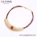 necklace-00639 xuping 2018 nuevo diseño de lujo collar de mujer con cristal y perla